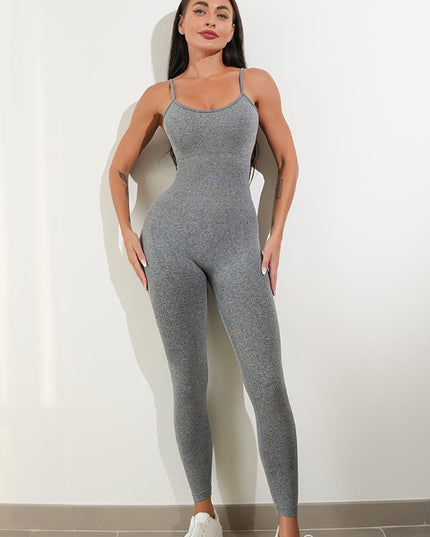 Womens Sexy Unitard One Piece Jumpsuit Spaghetti Strap Tummy Control Rompers Sleeveless Bodysuits Outfits
