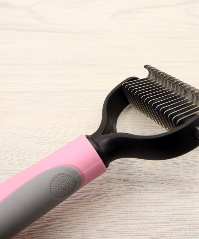 Pet Long-haired Dogknot Comb Double-sided Blade Dog