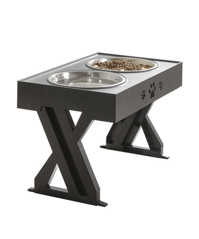 Adjustable Height And Large Capacity Stainless Steel Dog Food Bowl