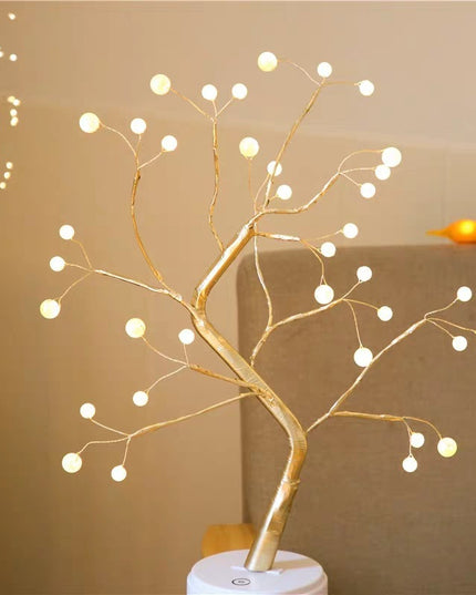 Led Copper Wire Light Bedroom Light