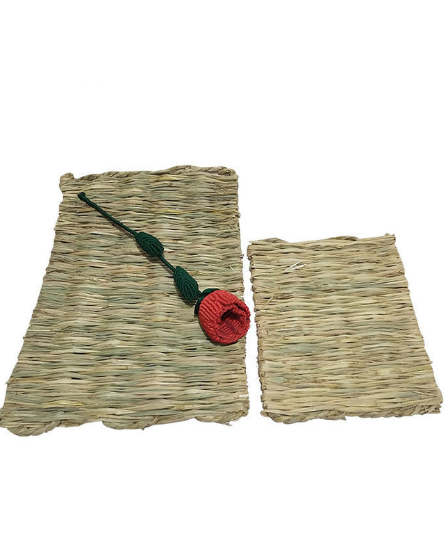 Natural straw mat