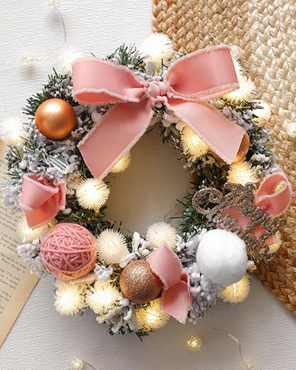 Multicolor Christmas Pendant LED Light String Wreath Package Decoration