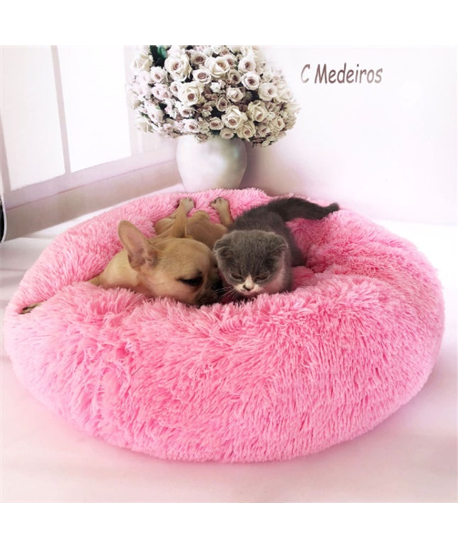 Round Long Hairy Autumn And Winter Nest Pad Cat Mattress