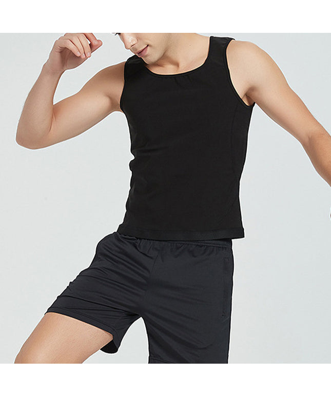Men's Fashion Simple Solid Colour Sweatshirt Tank Top