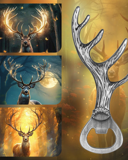 Deer Antler Bottle Opener Is A Small Tool Suitable For Various Parties And Gatherings Used To Open Beer, Wine, Juice, For Bars, Restaurants, Party Supplies, Wine Accessories, Universal Gifts