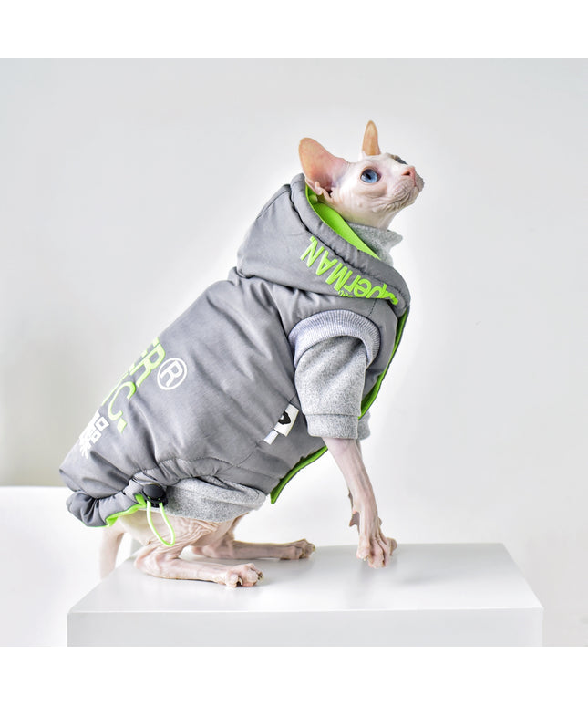 Hairless Cat Clothing With Winter Coat