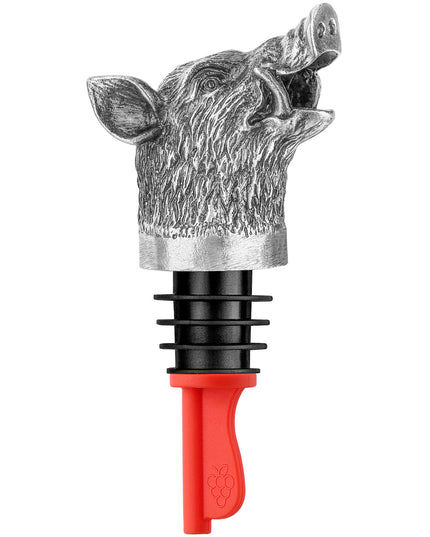 Wild Boar Head Wine Pourer - Vacuum Sealing, Wine Spout, Stopper For Cocktails, Whiskey, Wine Bottles, Perfect Gift For Any Occasion