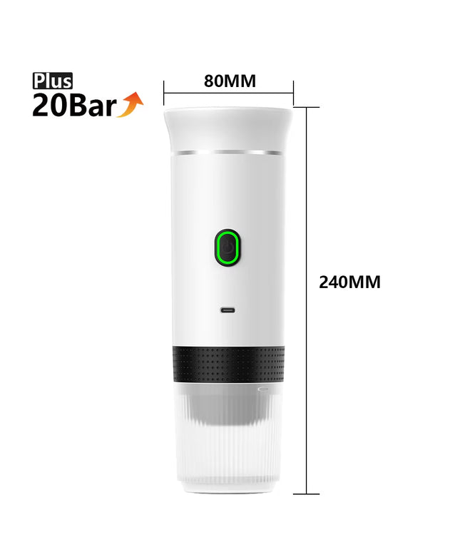 Wireless Electric Portable Espresso Coffee Machine for Car & Home Camping Coffee Maker 3-In-1 Capsule Powder Travel Coffee Maker