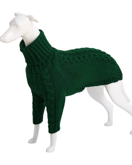 Winter Solid High Collar Dog Sweater Pet Products