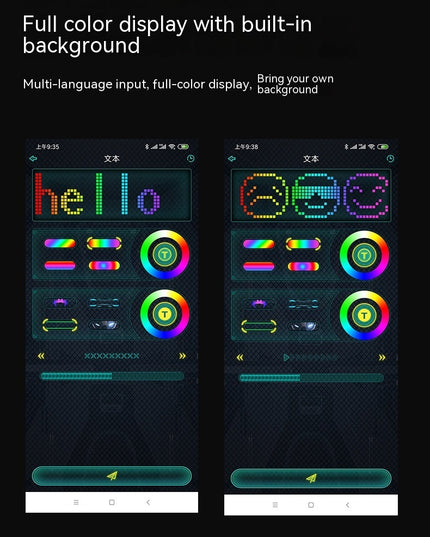 Halloween Face Masks Full Color LED Luminous Mask Face Changing Mask Party Bar Props