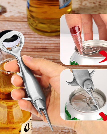 Creative Swordfish Handle Metal Beer Bottle Openers Kitchen Bar Accessories Tools Beer Gifts Beer Openors Kitchen Gadgets