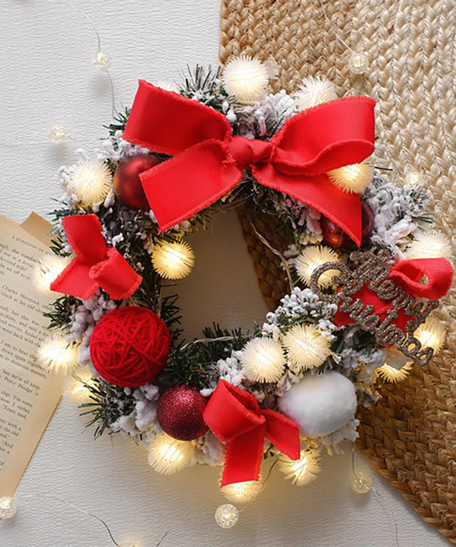 Multicolor Christmas Pendant LED Light String Wreath Package Decoration