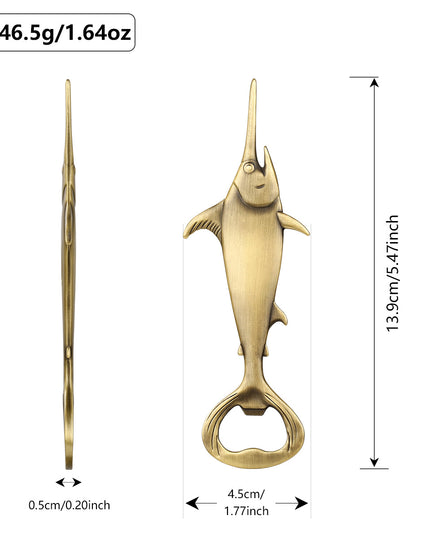 Creative Swordfish Handle Metal Beer Bottle Openers Kitchen Bar Accessories Tools Beer Gifts Beer Openors Kitchen Gadgets