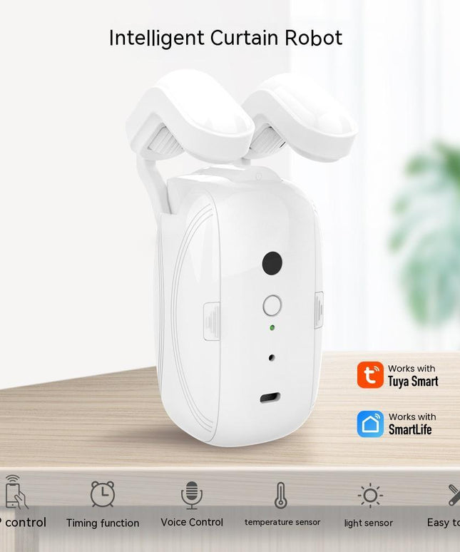 Wifi Curtain Robot Smart Home Roman Rod Electric Curtain Companion