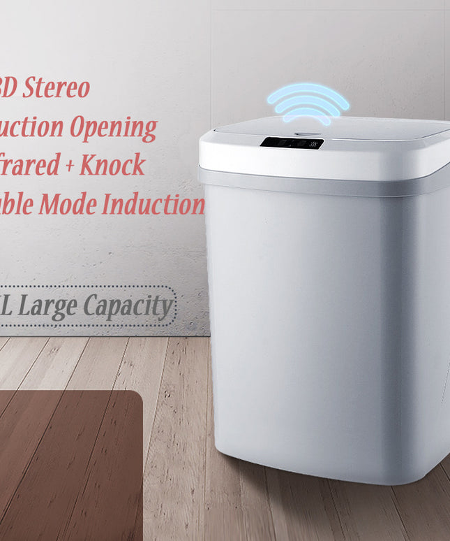 Automatic intelligent classification trash can with lid