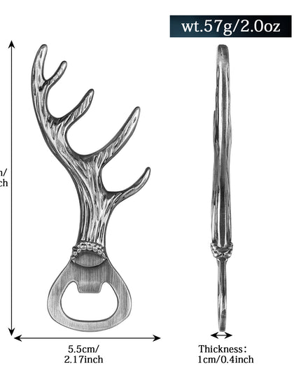 Deer Antler Bottle Opener Is A Small Tool Suitable For Various Parties And Gatherings Used To Open Beer, Wine, Juice, For Bars, Restaurants, Party Supplies, Wine Accessories, Universal Gifts