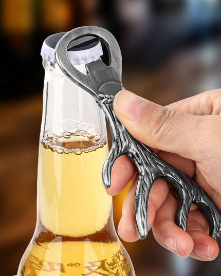 Deer Antler Bottle Opener Is A Small Tool Suitable For Various Parties And Gatherings Used To Open Beer, Wine, Juice, For Bars, Restaurants, Party Supplies, Wine Accessories, Universal Gifts