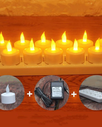 12 LED Rechargeable Electronic Candles