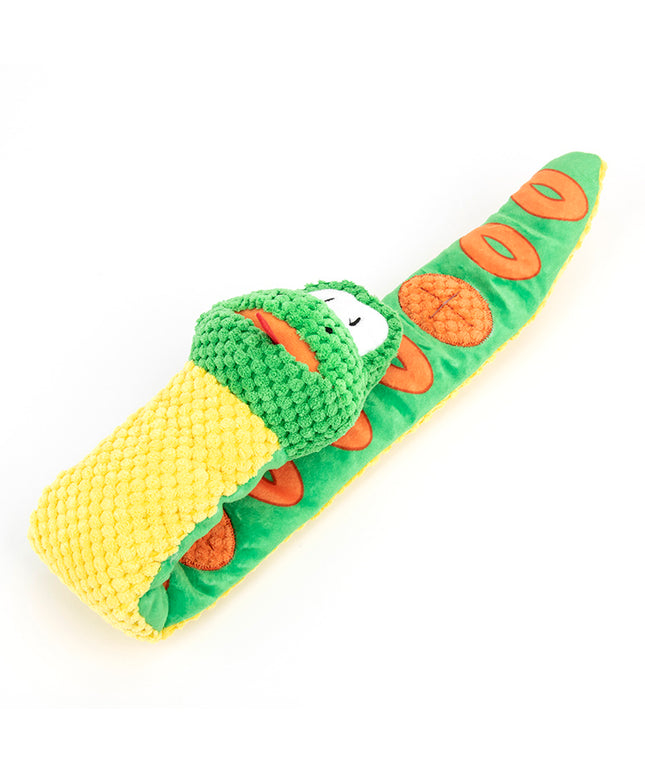 Snake Snuffle Toy Squeaky Dog Toys Boredom Stress Relief Game, Dog Puzzle Plush Toy IQ Training, Snuffle Toys For Dogs Foraging Instinct Training, Dog Chew Toy Treat Dispenser