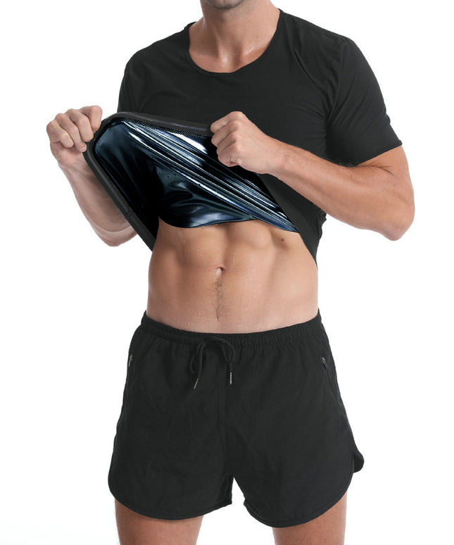 Men's Fashion Simple Solid Colour Sweatshirt Short Sleeve