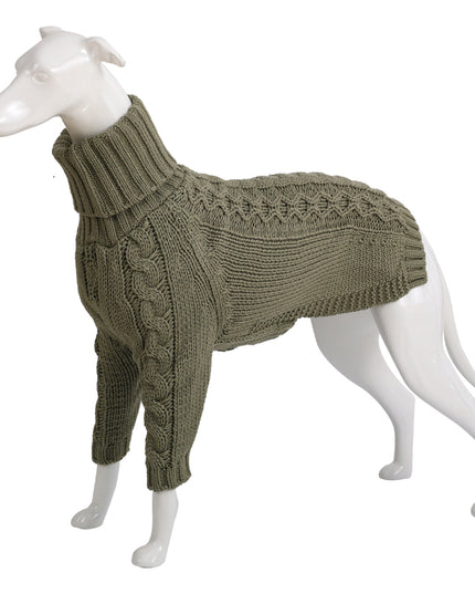 Winter Solid High Collar Dog Sweater Pet Products