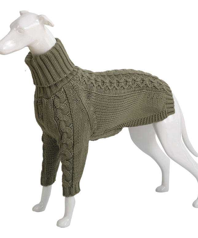 Winter Solid High Collar Dog Sweater Pet Products