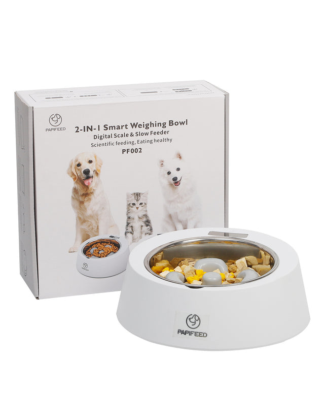 Pet Dog Bowl Slow Feeder Dog Food Bowl Smart Weighing Dog Slow Feeder Cat Pet Feeder