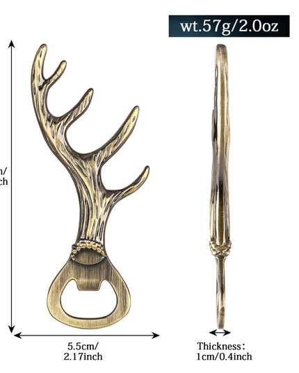 Deer Antler Bottle Opener Is A Small Tool Suitable For Various Parties And Gatherings Used To Open Beer, Wine, Juice, For Bars, Restaurants, Party Supplies, Wine Accessories, Universal Gifts