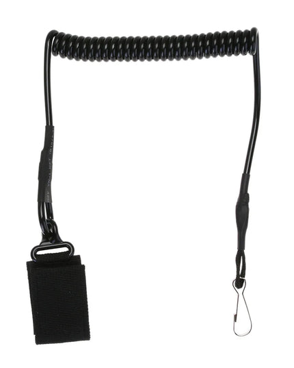 Outdoor Spring Lanyard Elastic Retractable Anti-Lost Waist Hanging Retention Rope Police Pistols Gun Rifle Sling