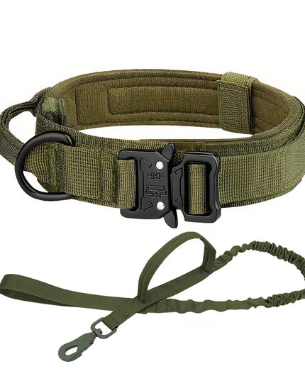 Dog Training Collar Adjustable Tactical Dog Collar And Leash Set Control Handle Pet Lead Collar For Small Big Dogs