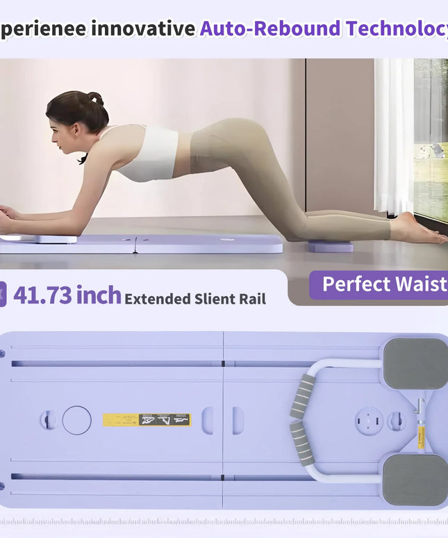 Pilates Board Ab Core Trainer Multifunctional Abdominal Board Pilates Foldable for Full-Body Strength Training Workout Equipment
