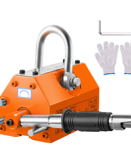 SucceBuy 100KG-2000KG Permanent Magnetic Lifter Pulling Capacity 2.5 Safety Factor Neodymium & Steel Lifting Magnet Lift Magnets