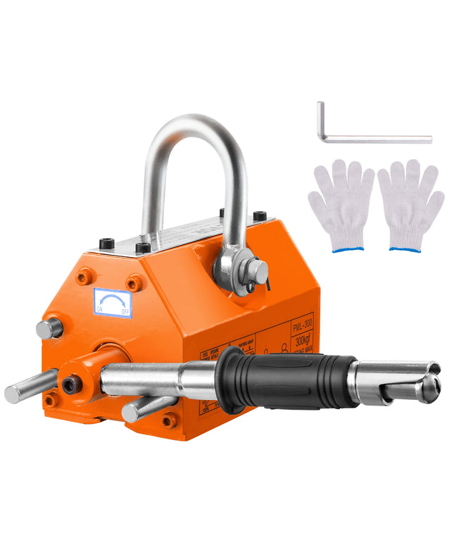 SucceBuy 100KG-2000KG Permanent Magnetic Lifter Pulling Capacity 2.5 Safety Factor Neodymium & Steel Lifting Magnet Lift Magnets