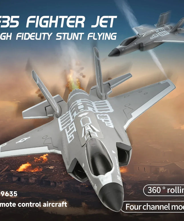 F35 Fighter Jet RC Plane FX9635 4CH Remote Control Airplane High Brushless Stunt Flying Glider Model Toys for Adults Boys Gift