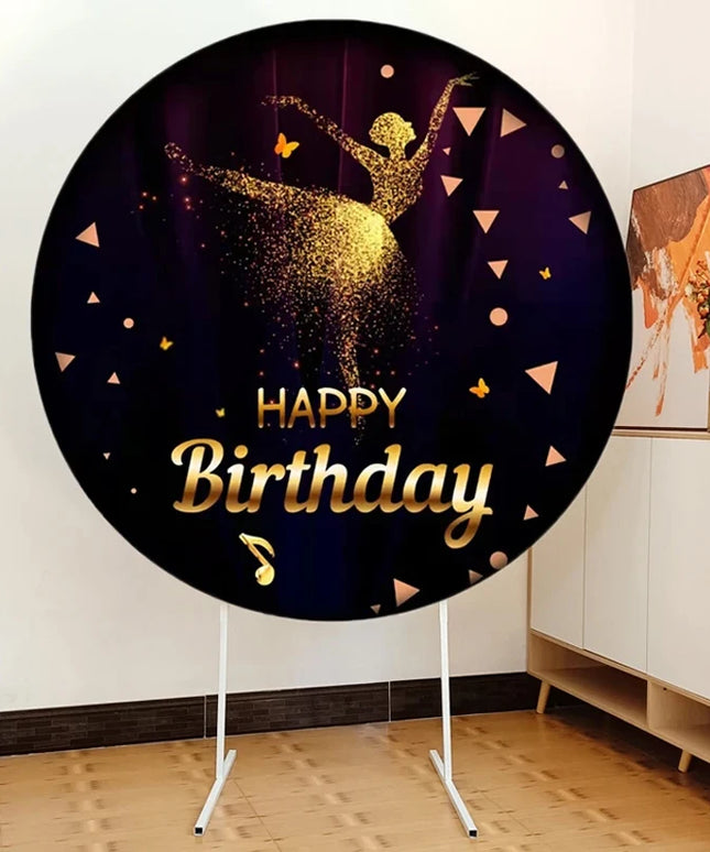 Round Metal Heightened Arch White Iron Background Cover Stand Birthday Party Background Stand Balloon Arch Decoration Stand