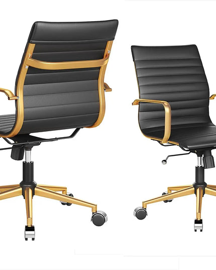 Ergonomic Desk Chair Computer Chairs with Armrests and Wheels Heavy Duty Wide Seat for Home Office Comfortable 22.83in Chair