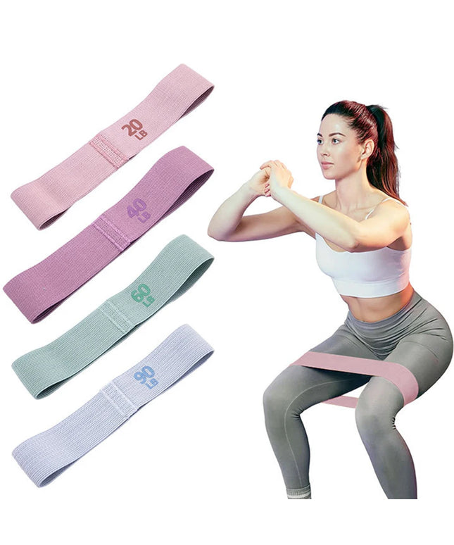 Hip Resistance Bands Anti-Slip Stretch Fitness Strips Portable Glute Thigh Elastic Bands Yoga Gym Equipment
