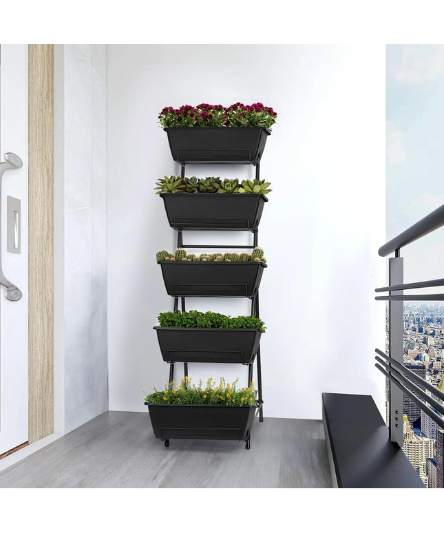 Vertical Garden Bed, 5th Floor, Vertical Elevated Garden, Flower Pot, Outdoor Herbal Garden, Flower Pot, Layered Flower Pot Box