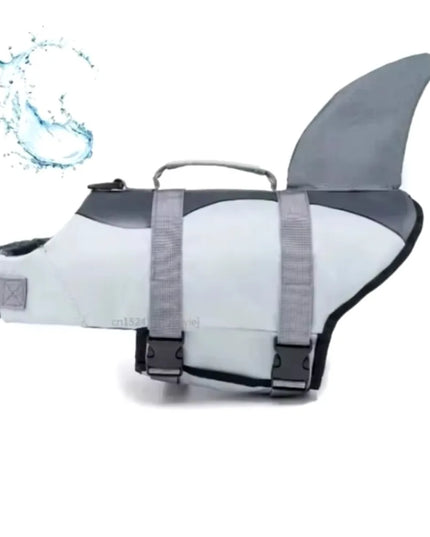 Shark Dog Life Jacket Enhanced Buoyancy Small Dogs Swimming Clothes Safety Vest with Handle for Medium Large Dogs Surfing