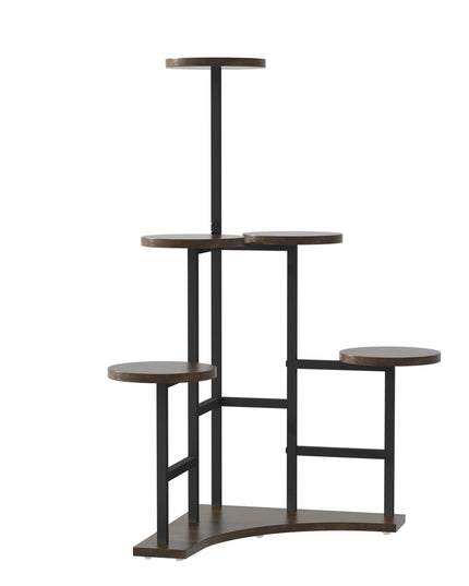 6 Tiered Corner Plant Display Rack Stand Tall Flower Shelf for Living Room Balcony Garden