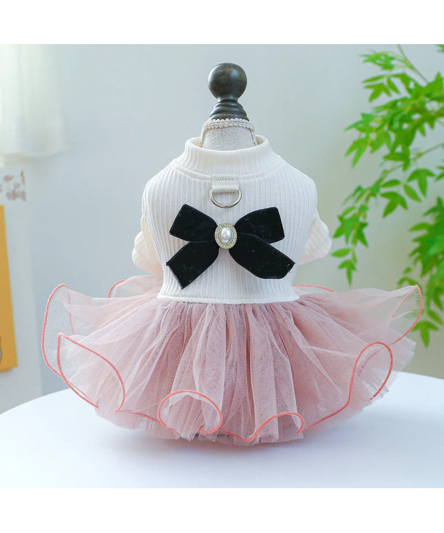 Spring Summer Pet Dog Cat Puppy Tutu Princess Dress Printed Lace Dog Skirt Pet Apparel Dog Dress