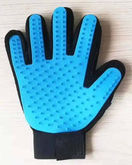 Pet Grooming Kit for Dog Cat Rabbit Fur 2 Sided Grooming Brush Bath Cleaning Glove De-Shedding De-Matting Pet Hair