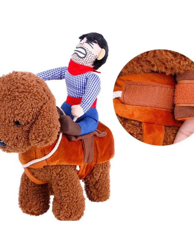 Halloween Dog Clothes Cowboy Knight Funny Change Into Pet Novelty Suit Rave Party Role Play Entertainment Funny Clothing