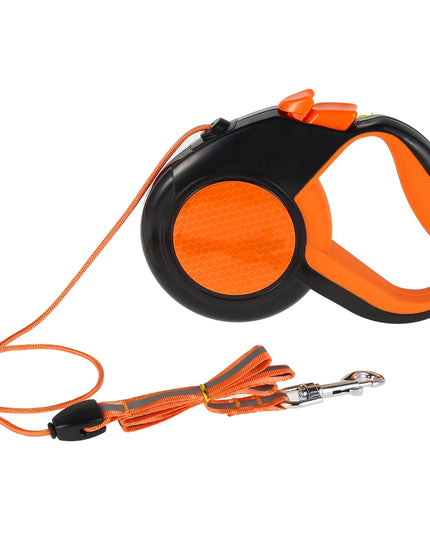 8M Retractable Dog Lead Heavy Duty Pet Walking Leash with Strong Reflective Tape Non-Slip Handle for Small Medium Large Dogs