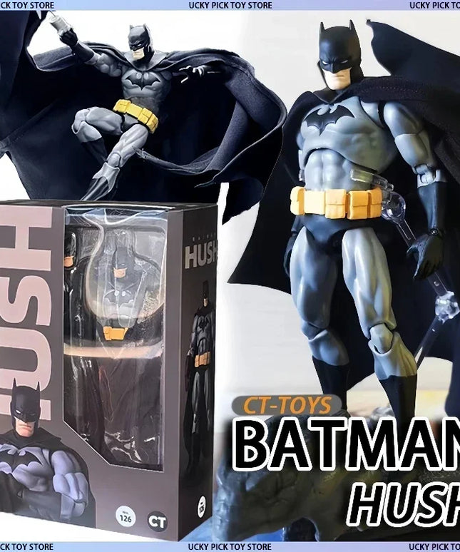 NEW CT Toys Hush Batman Mafex 126 Action Figure Batman DC Justice League Figurine The Dark Knight Collection Kid Toy Gift