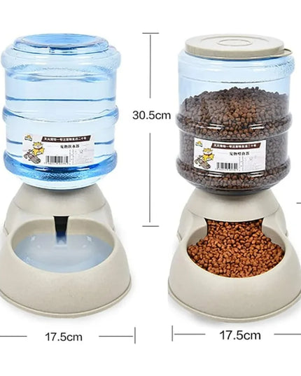 6Meal Automatic Pet Feeding Solution with Integrated Water Dispenser for Cats and Dogs in Set Includes Food Scoop Ideal for Sma