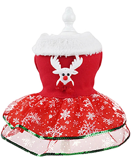 Dog Christmas Costume Skirt Christmas Bling Dog Dress Christmas Theme Dog Dress Outfit Christmas Dress Up Supplies