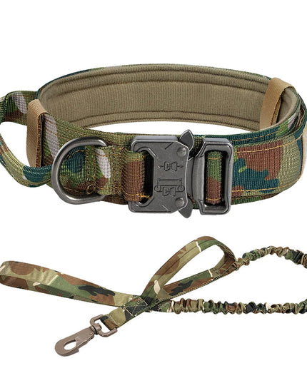 Dog Training Collar Adjustable Tactical Dog Collar And Leash Set Control Handle Pet Lead Collar For Small Big Dogs