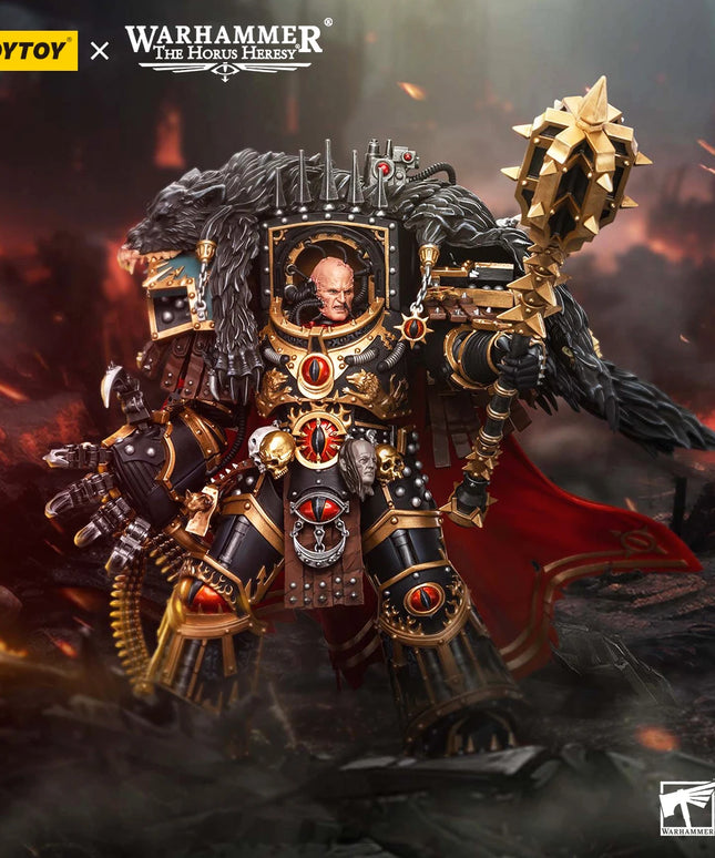JOYTOY Warhammer 40k 1/18 Action Figures Anime 20.2cm Sons of Horus Warmaster Horus Primarch of the XVIth Legion Model Toys
