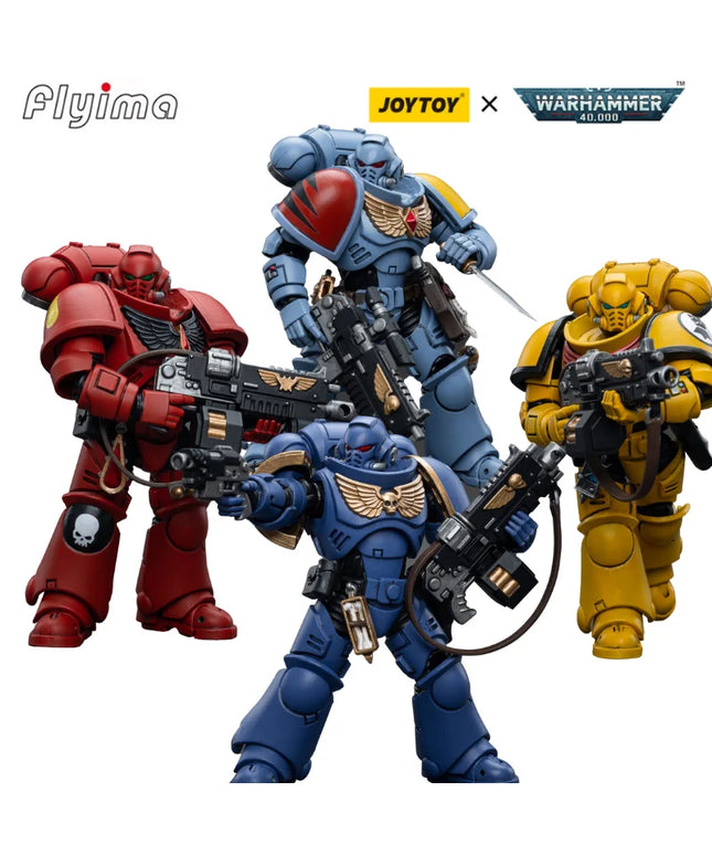 [IN-STOCK]  JOYTOY Warhammer 40,000 1/18 Action Figure Intercessor Series [4PCS/Set] Model Toy Gift